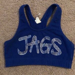 cheer athletics jags sports bra